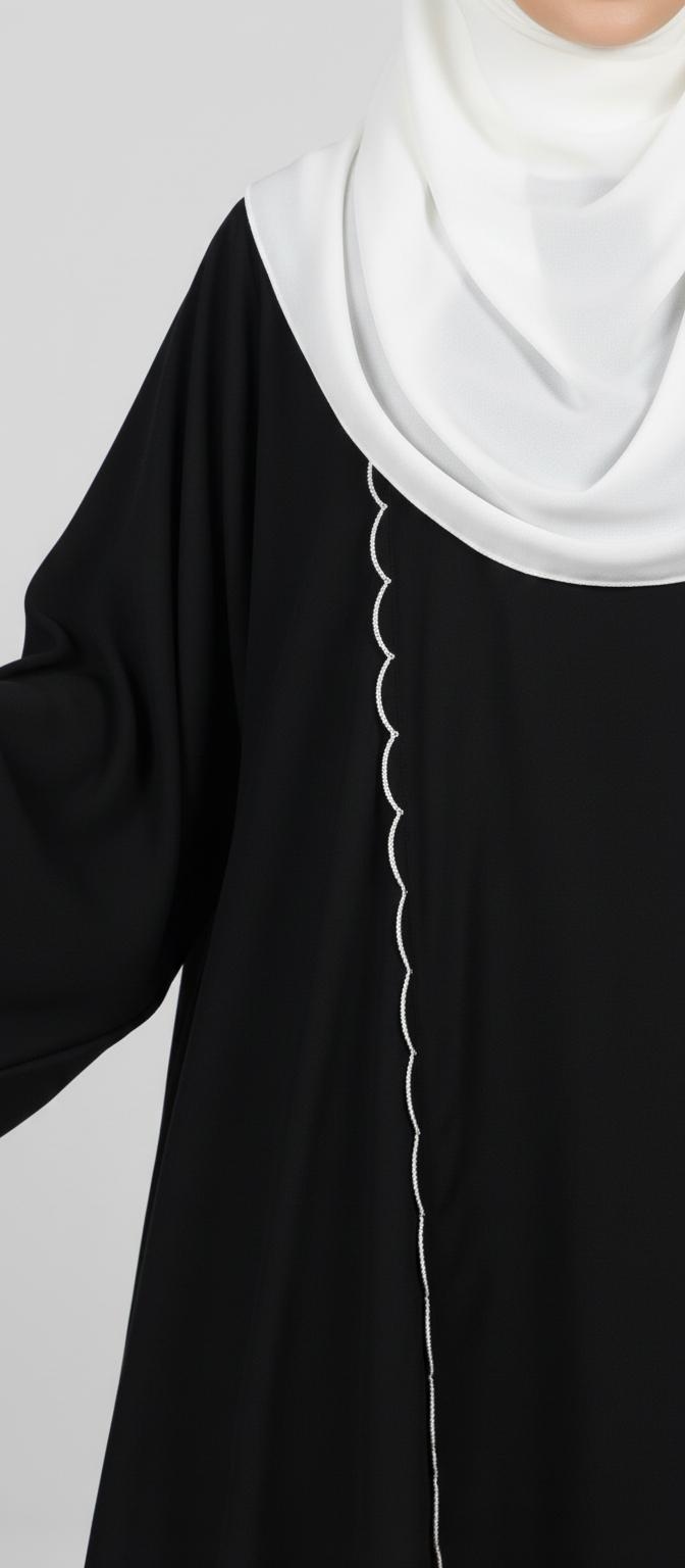 Lina Contrast Abaya