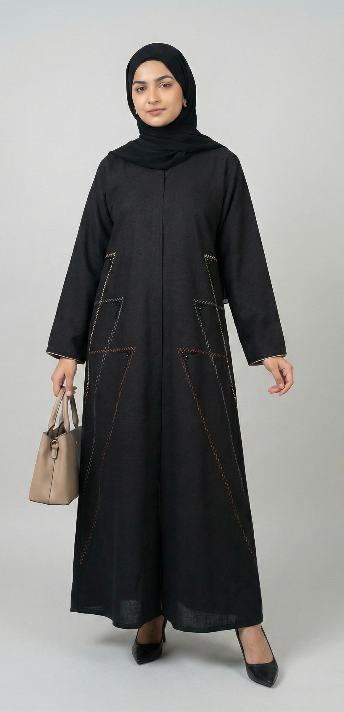 Zahra Stitch Abaya