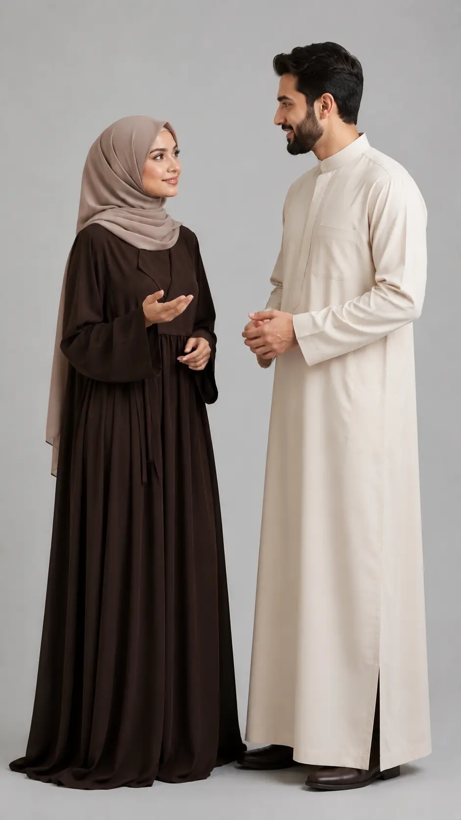 AL Sidrah Cocoa Wrap Abaya