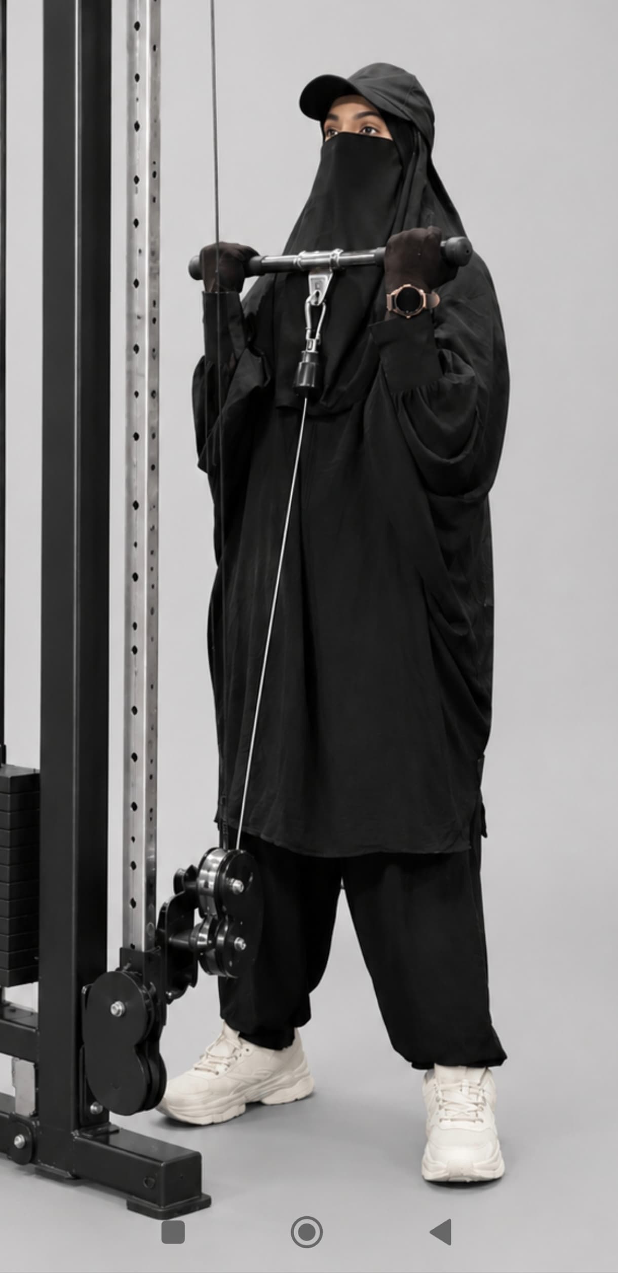Modest 2 Pc Activewear Set – Black