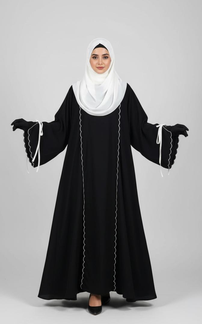 Lina Contrast Abaya