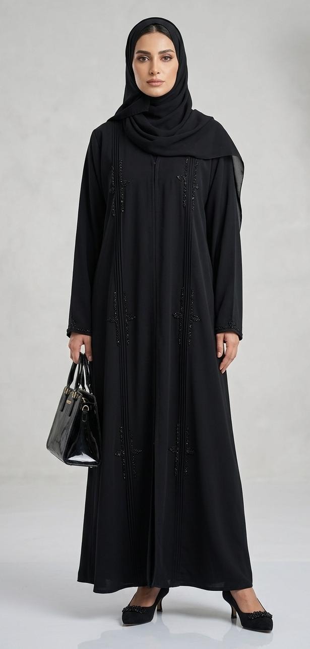 AL Ifrah Beaded Detail Abaya