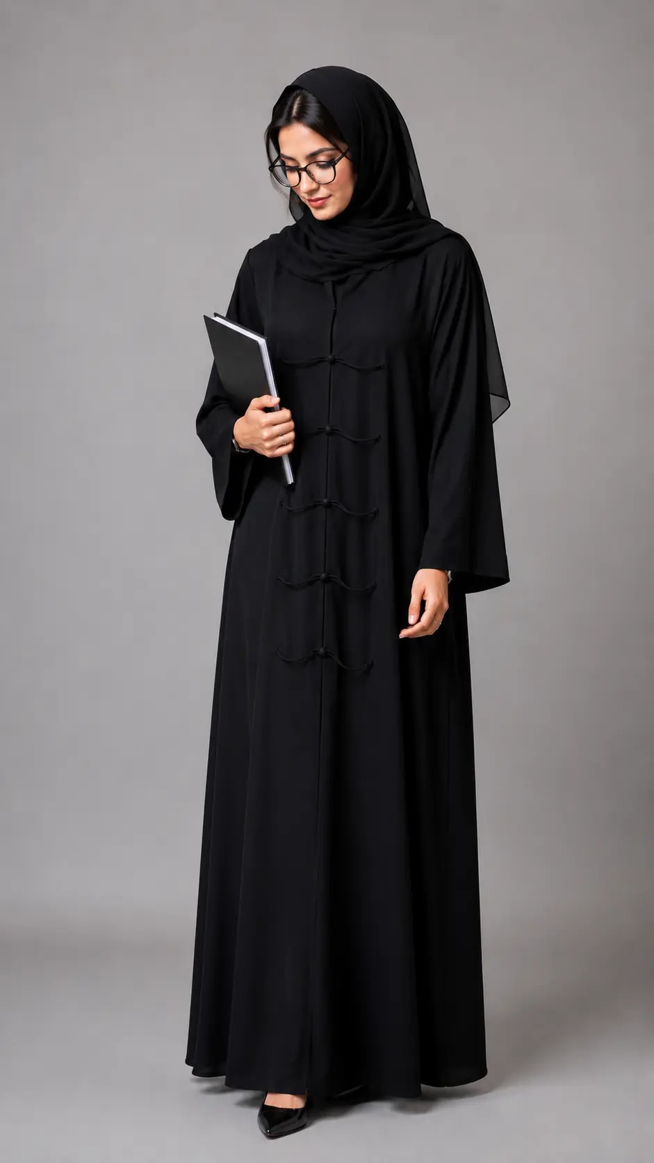 The Black Noor Classic Abaya