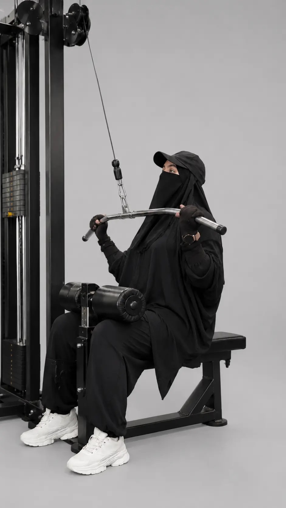 Modest 2 Pc Activewear Set – Black