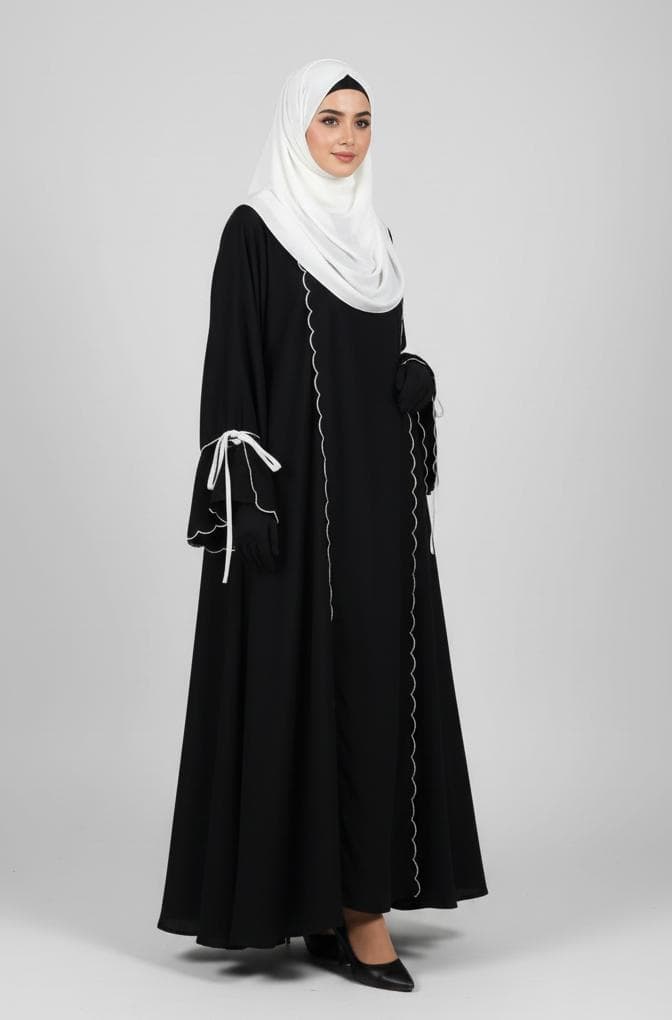Lina Contrast Abaya